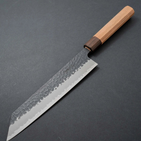 Hitohira Futana SB Kuro Tsuchime Kiritsuke Gyuto 210mm Cherry Wood Handle - Tetogi