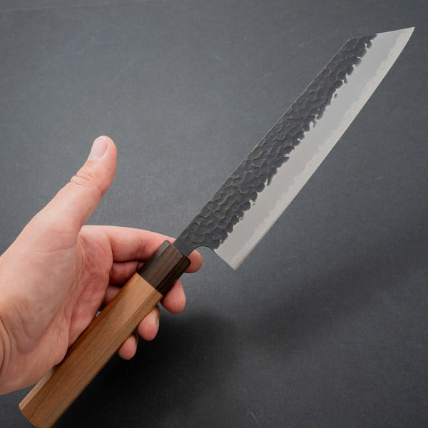 Hitohira Futana SB Kuro Tsuchime Kiritsuke Gyuto 210mm Cherry Wood Handle - Tetogi