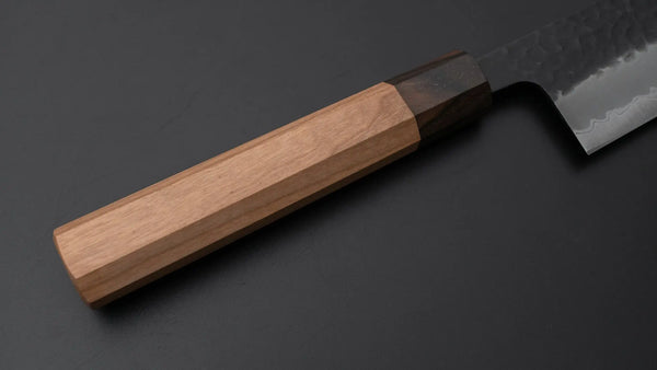 Hitohira Futana SB Kuro Tsuchime Kiritsuke Gyuto 240mm Cherry Wood Handle - Tetogi