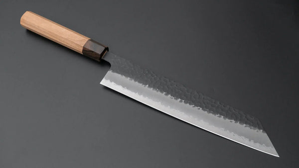 Hitohira Futana SB Kuro Tsuchime Kiritsuke Gyuto 240mm Cherry Wood Handle - Tetogi