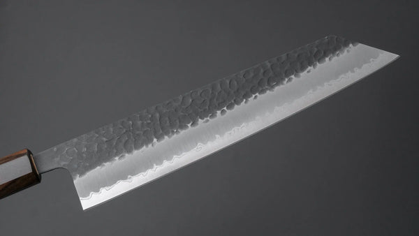 Hitohira Futana SB Kuro Tsuchime Kiritsuke Gyuto 240mm Cherry Wood Handle - Tetogi