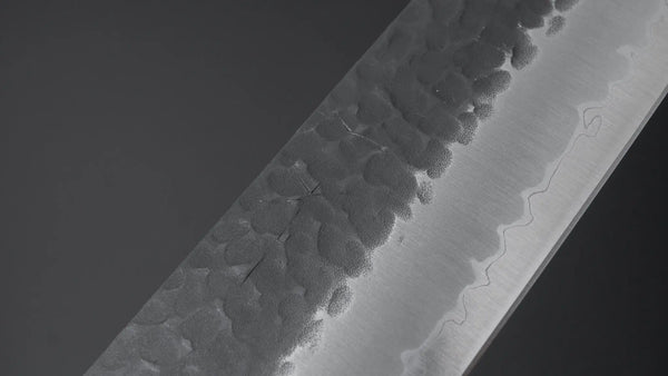 Hitohira Futana SB Kuro Tsuchime Kiritsuke Gyuto 240mm Cherry Wood Handle - Tetogi
