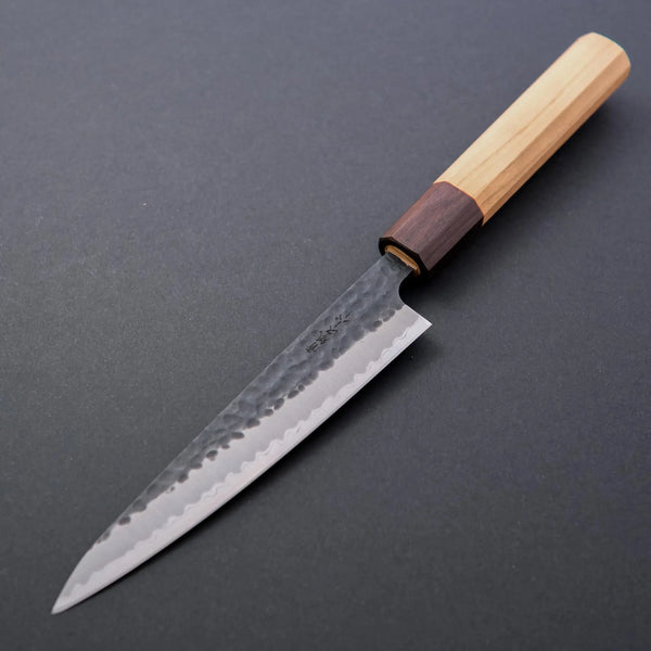 Hitohira Futana SB Kuro Tsuchime Petty 135mm Cherry Wood Handle - Tetogi