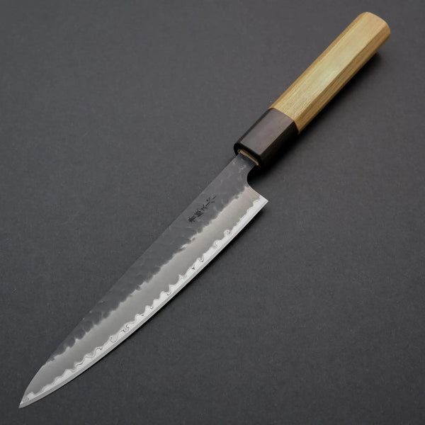 Hitohira Futana SB Kuro Tsuchime Petty 150mm Cherry Wood Handle - Tetogi