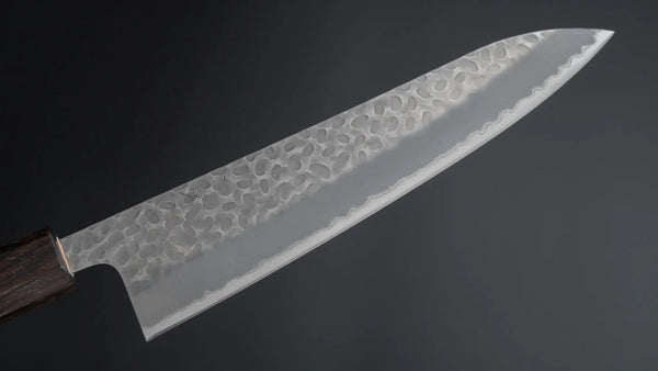 Hitohira Futana SB Migaki Tsuchime Gyuto 210mm Cherry Wood Handle - Tetogi