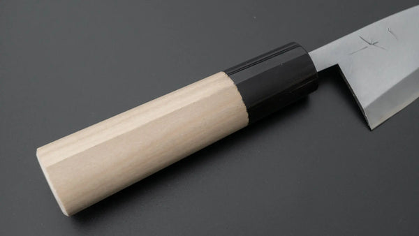 Hitohira Gorobei Blue #2 Ajikiri 105mm Ho Wood Handle (D-Shape) - Tetogi