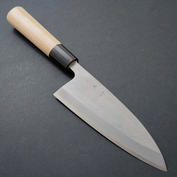 Hitohira Gorobei Blue #2 Deba 150mm Ho Wood Handle (D-Shape) - Tetogi
