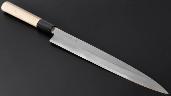 Hitohira Gorobei Blue #2 Yanagiba 240mm Ho Wood Handle (D-Shape) - Tetogi
