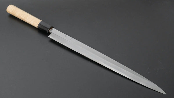 Hitohira Gorobei Blue #2 Yanagiba 300mm Ho Wood Handle (D-Shape) - Tetogi