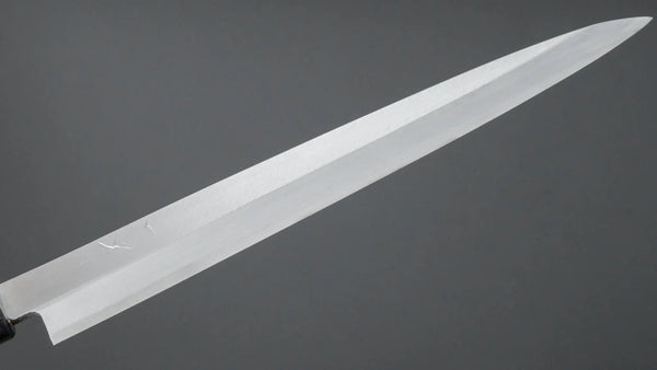 Hitohira Gorobei Blue #2 Yanagiba 300mm Ho Wood Handle (D-Shape) - Tetogi