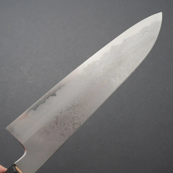Hitohira Gorobei Kyuzo White #2 Damascus Gyuto 210mm Ho Wood Handle - Tetogi