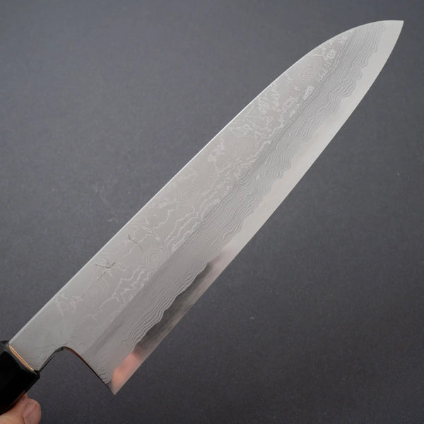 Hitohira Gorobei Kyuzo White #2 Damascus Gyuto 240mm Ho Wood Handle - Tetogi