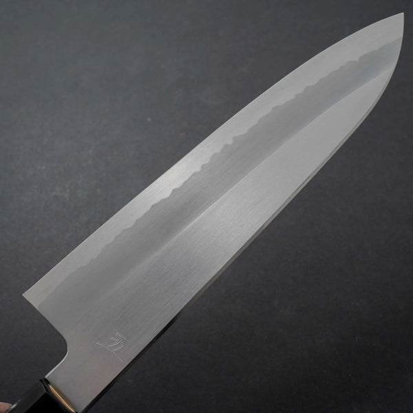 Hitohira Gorobei Ren White #2 Gyuto 210mm Ho Wood Handle - Tetogi
