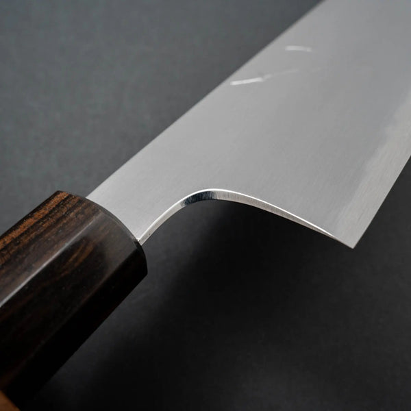 Hitohira Gorobei Rikichi Blue #2 Kasumi Gyuto 210mm Cherry Wood Handle - Tetogi