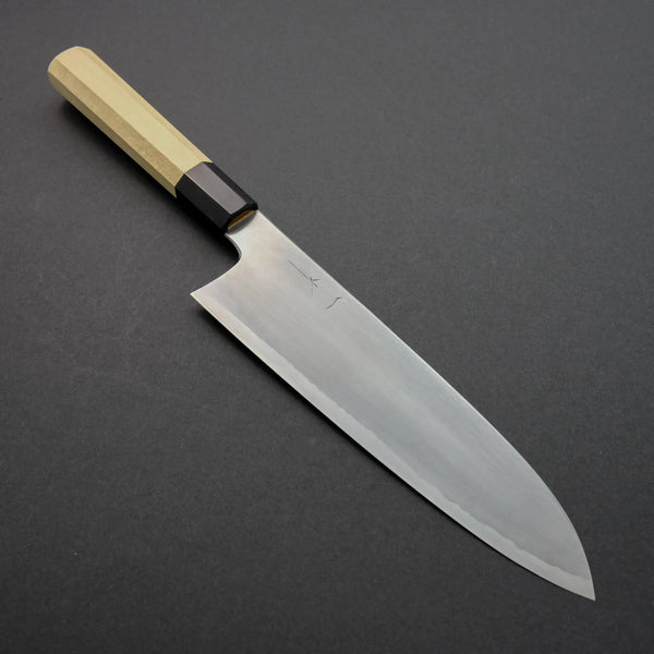 Hitohira Gorobei Rikichi White #2 Kasumi Gyuto 210mm Ho Wood Handle - Tetogi