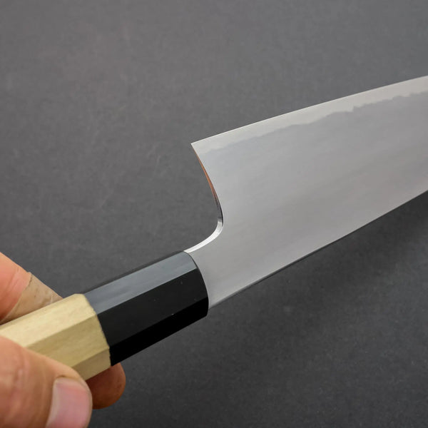 Hitohira Gorobei Rikichi White #2 Kasumi Gyuto 210mm Ho Wood Handle - Tetogi