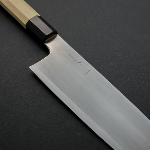 Hitohira Gorobei Rikichi White #2 Kasumi Gyuto 210mm Ho Wood Handle - Tetogi
