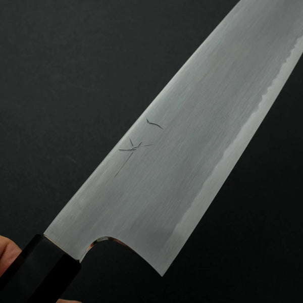 Hitohira Gorobei Rikichi White #2 Kasumi Gyuto 240mm Ho Wood Handle - Tetogi