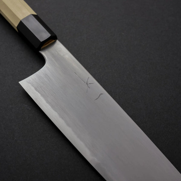 Hitohira Gorobei Rikichi White #2 Kasumi Gyuto 240mm Ho Wood Handle - Tetogi