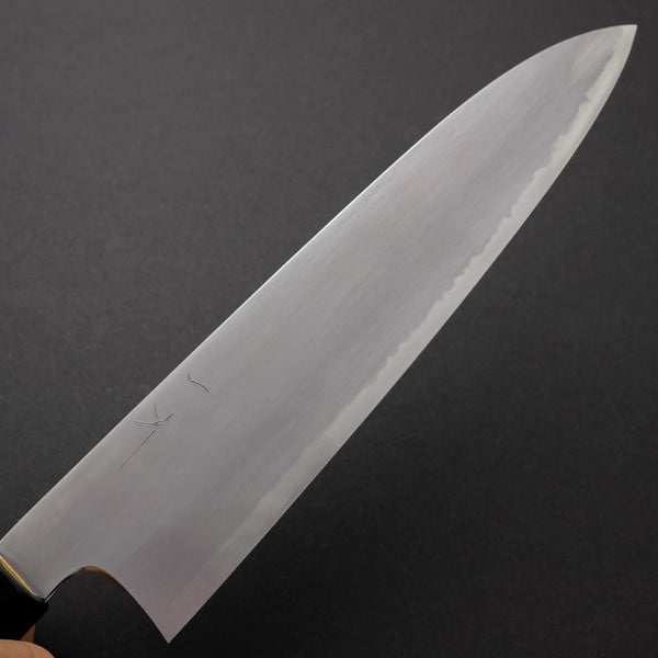 Hitohira Gorobei Rikichi White #2 Kasumi Gyuto 240mm Ho Wood Handle - Tetogi