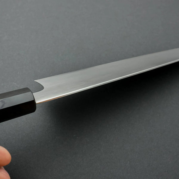 Hitohira Gorobei Rikichi White #2 Kasumi Gyuto 240mm Ho Wood Handle - Tetogi