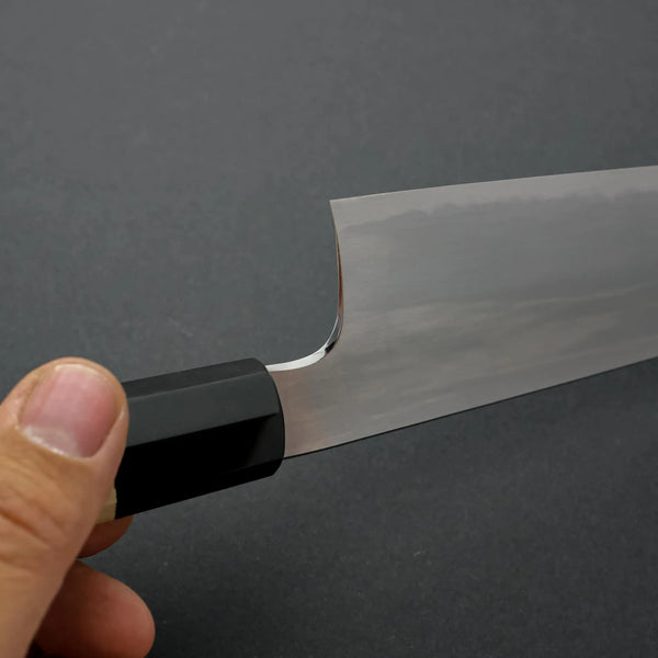 Hitohira Gorobei Rikichi White #2 Kasumi Gyuto 240mm Ho Wood Handle - Tetogi