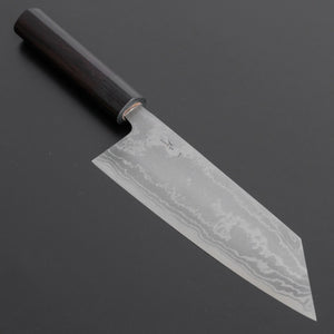 Hitohira GR Blue #2 Damascus Bunka 170mm Wood Handle - Tetogi