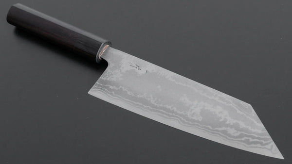 Hitohira GR Blue #2 Damascus Bunka 170mm Wood Handle - Tetogi