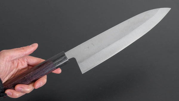 Hitohira GR Blue #2 Damascus Gyuto 210mm Wood Handle - Tetogi
