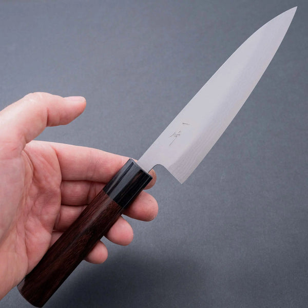Hitohira GR Blue #2 Damascus Petty 135mm Wood Handle - Tetogi
