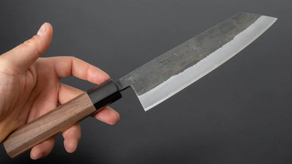 Hitohira Harima Forged Blue Super Stainless Clad Bunka Walnut Handle - Tetogi