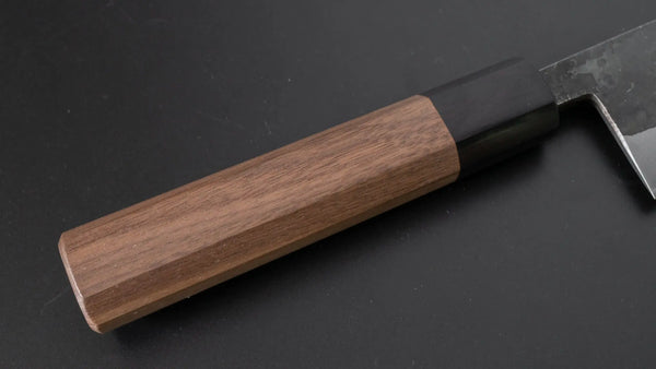 Hitohira Harima Forged Blue Super Stainless Clad Bunka Walnut Handle - Tetogi