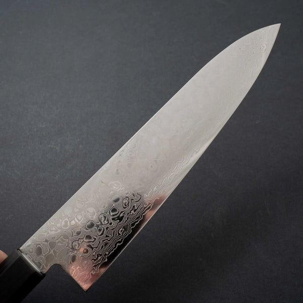 Hitohira HG Damascus Gyuto 210mm Wood Handle - Tetogi
