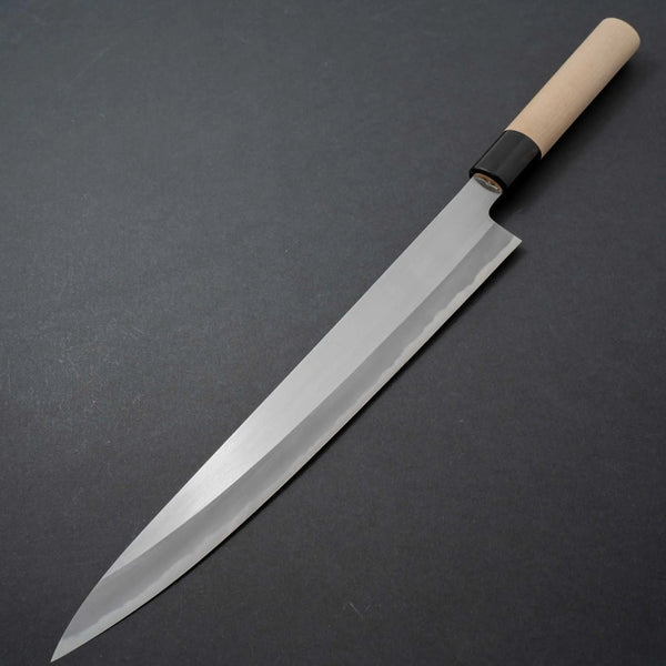 Hitohira Hinode Migaki White #2 Sujihiki 270mm Ho Wood Handle - Tetogi