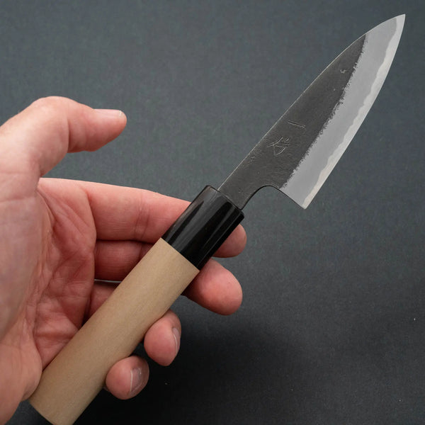 Hitohira Hinode Nashiji White #2 Paring 90mm Ho Wood Handle - Tetogi