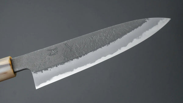 Hitohira Hinode Nashiji White #2 Petty 150mm Ho Wood Handle (D-Shape) - Tetogi