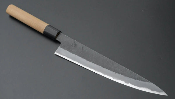 Hitohira Hinode Nashiji White #2 Sujihiki 210mm Ho Wood Handle (D-Shape) - Tetogi