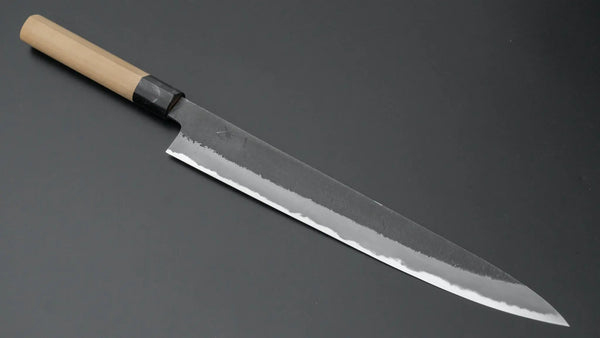Hitohira Hinode Nashiji White #2 Sujihiki 270mm Ho Wood Handle (D-Shape) - Tetogi