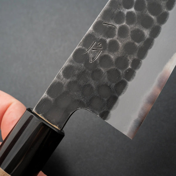 Hitohira Hinode Tsuchime White #2 Gyuto 180mm Ho Wood Handle - Tetogi