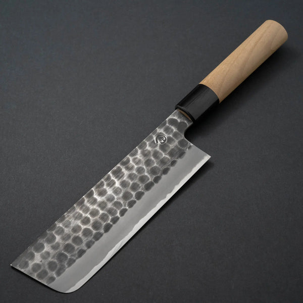 Hitohira Hinode Tsuchime White #2 Nakiri 165mm Ho Wood Handle - Tetogi