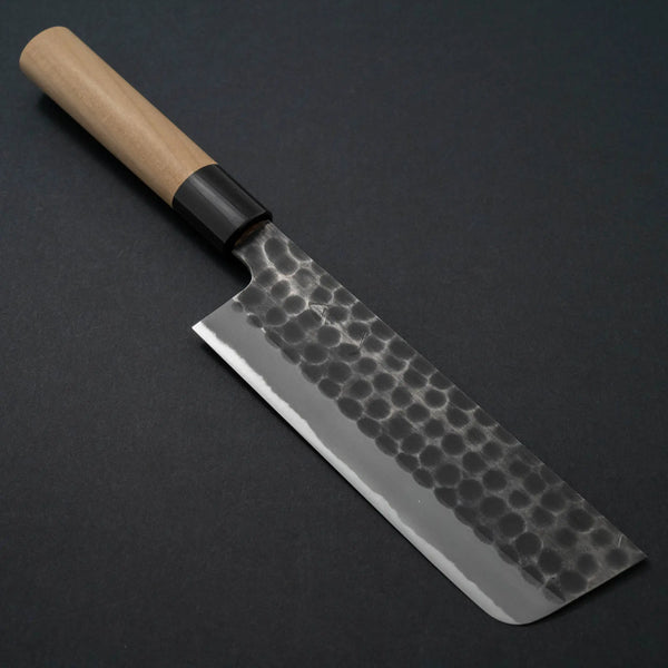 Hitohira Hinode Tsuchime White #2 Nakiri 165mm Ho Wood Handle - Tetogi
