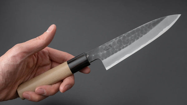 Hitohira Hinode Tsuchime White #2 Petty 135mm Ho Wood Handle - Tetogi