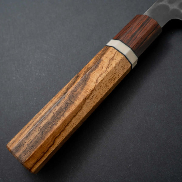 Hitohira Hinode Tsuchime White #2 Stainless Clad Gyuto 210mm Riisgaard Walnut Handle - Tetogi