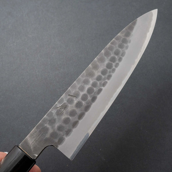 Hitohira Hinode Tsuchime White #2 Stainless Clad Petty 150mm Ho Wood Handle - Tetogi