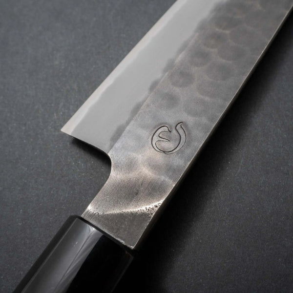 Hitohira Hinode Tsuchime White #2 Stainless Clad Petty 150mm Ho Wood Handle - Tetogi