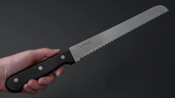 Hitohira Hiragana Bread Knife 250mm Pakka Handle - Tetogi