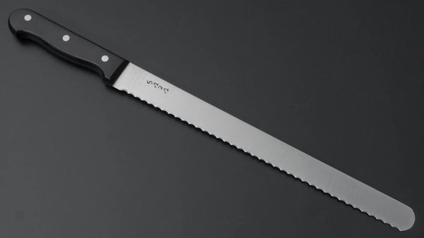 Hitohira Hiragana Bread Knife 300mm Pakka Handle - Tetogi