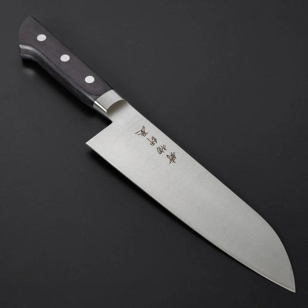 Hitohira Imojiya KF Stainless Santoku Pakka Handle - Tetogi