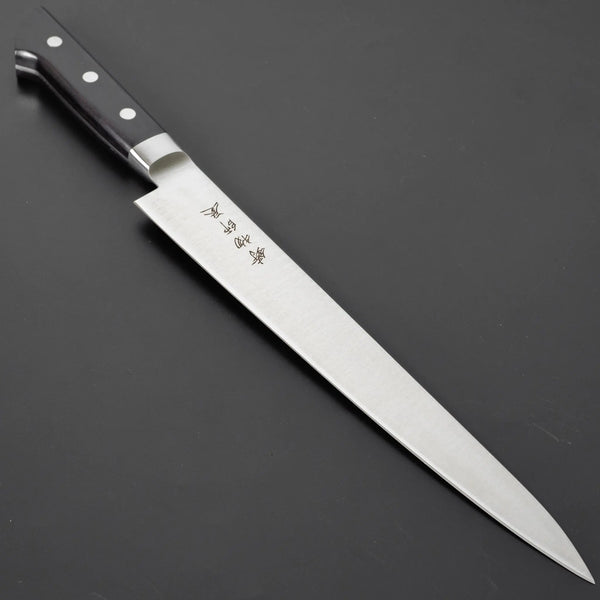 Hitohira Imojiya KF Stainless Sujihiki 240mm Pakka Handle - Tetogi