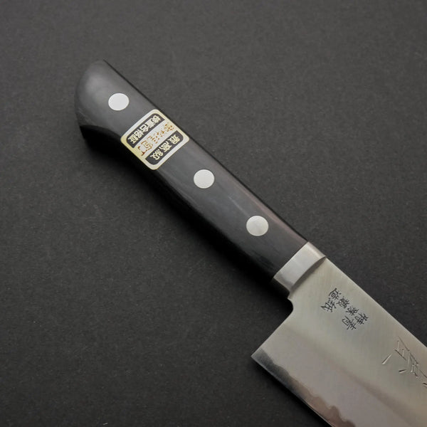 Hitohira Imojiya MZ Blue #2 Stainless Clad Santoku 145mm Pakka Handle - Tetogi